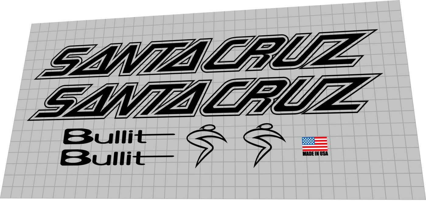 SANTA CRUZ Bullit 1 (1998-2005) Frame Decal Set - Bike Decal Replace