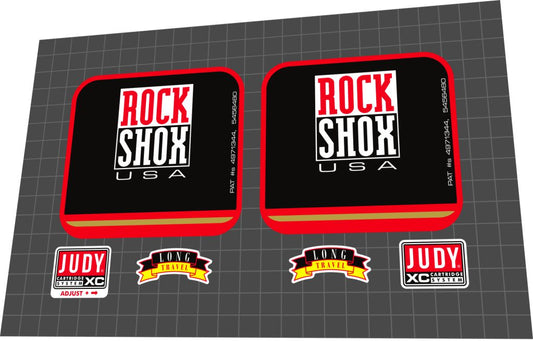 ROCKSHOX Judy (1998) XC Fork Decal Set - Bike Decal Replace