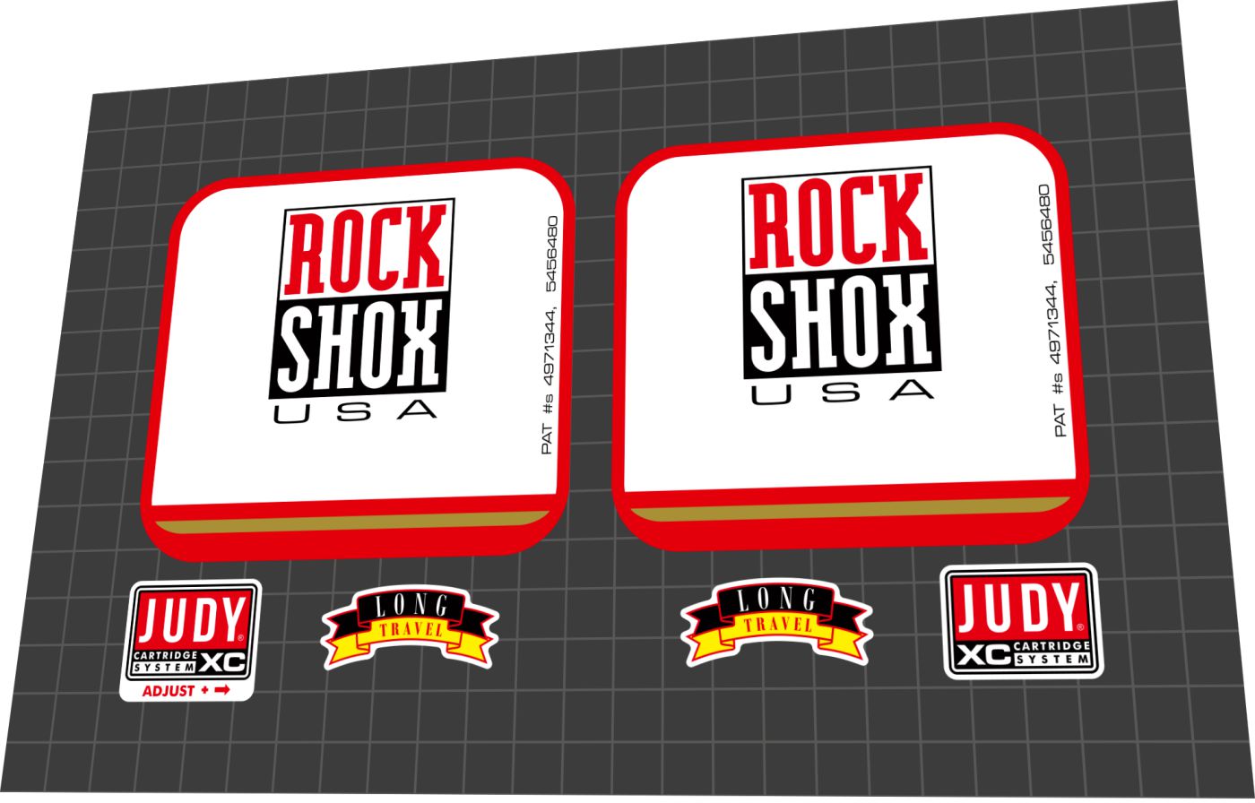 ROCKSHOX Judy (1998) XC Fork Decal Set - Bike Decal Replace