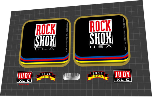 ROCKSHOX Judy (1998) XL C Fork Decal Set - Bike Decal Replace