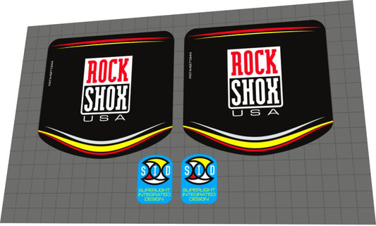 ROCKSHOX SID (1998) Fork Decal Set - Bike Decal Replace