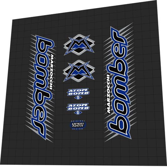 MARZOCCHI Bomber (1999) Atom Bomb Z2 Fork Decal Set - Bike Decal Replace