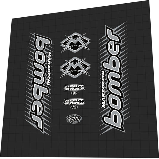 MARZOCCHI Bomber (1999) Atom Bomb Z2 Fork Decal Set - Bike Decal Replace