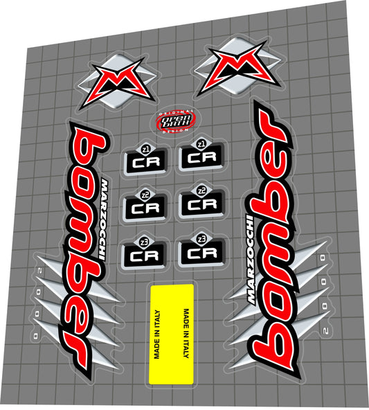 MARZOCCHI Bomber (2000) CR Z1-Z3 Fork Decal Set - Bike Decal Replace