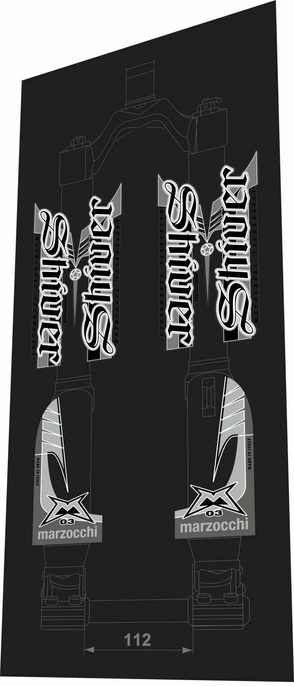 MARZOCCHI Shiver (2003) SC Fork Decal Set