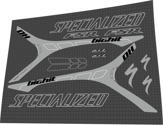 SPECIALIZED BigHit (2003) DH Frame Decal Set - Bike Decal Replace