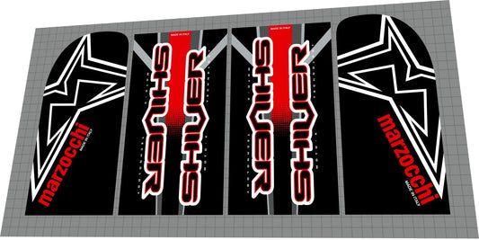 MARZOCCHI Shiver (2004) DC Fork Decal Set - Bike Decal Replace