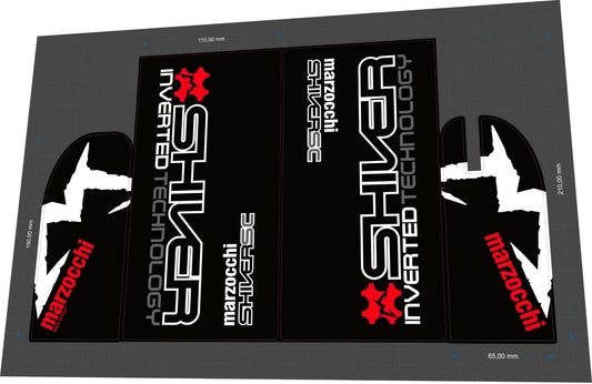 MARZOCCHI Shiver (2005) SC Fork Decal Set - Bike Decal Replace