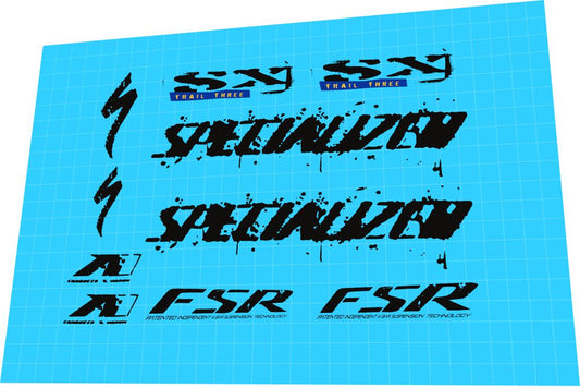 SPECIALIZED SX (2007) Trail 3 Frame Decal Set - Bike Decal Replace