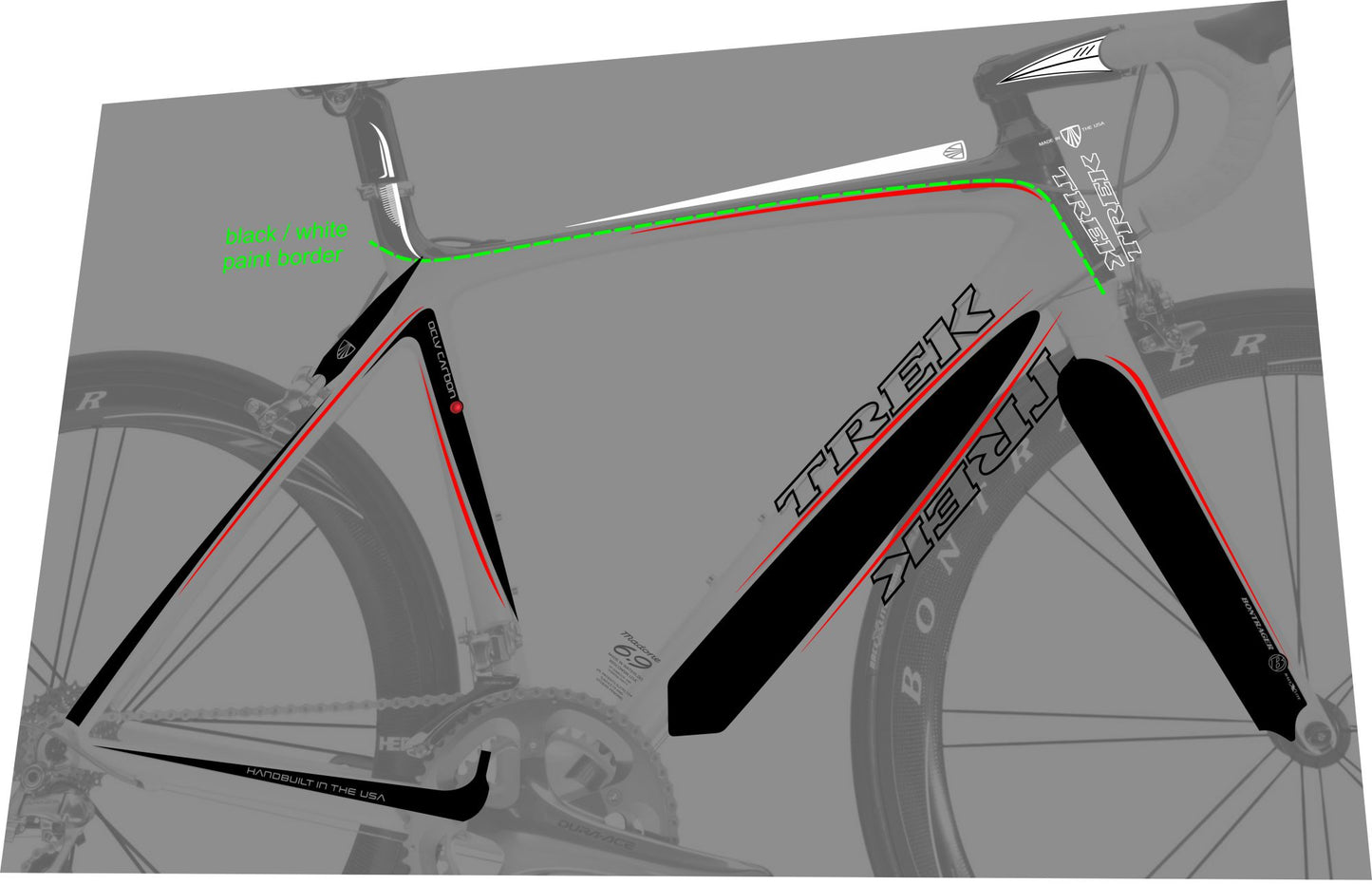 TREK Madone (2008) 6.9 Pro Frame Decal Set