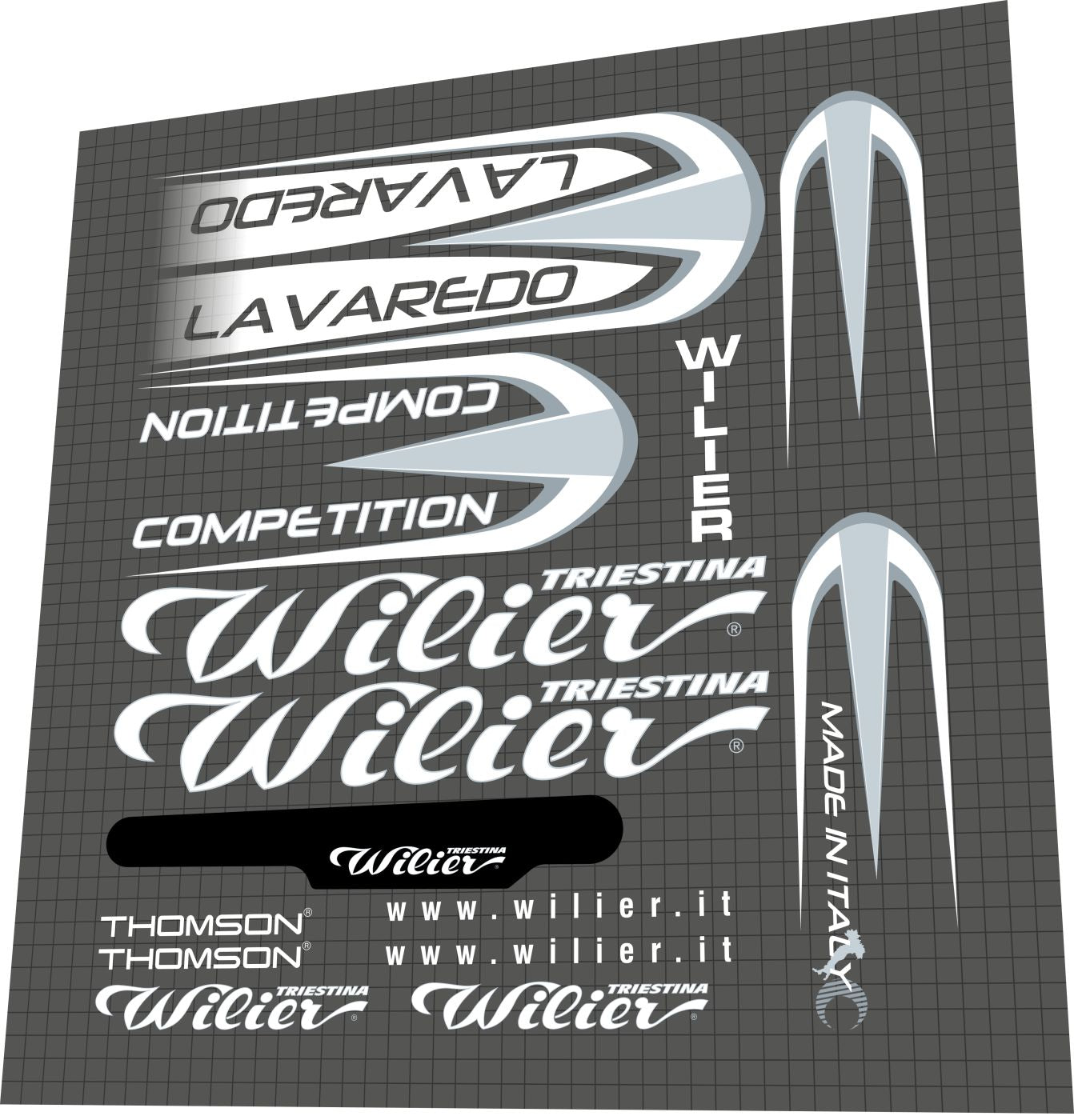WILIER TRIESTINA Lavaredo (2008) Frame Decal Set