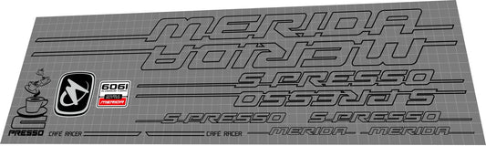 MERIDA S-Presso (2009) Frame Decal Set - Bike Decal Replace