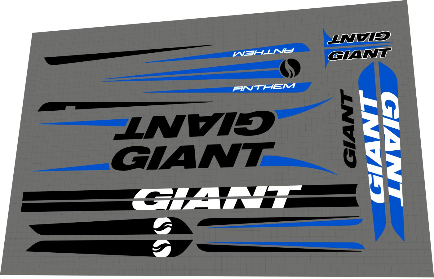 GIANT Anthem 2011 X 29 Frame Decal Set