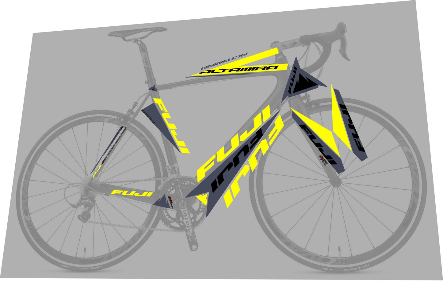 FUJI Altamira (2012) Frame Decal Set - Bike Decal Replace