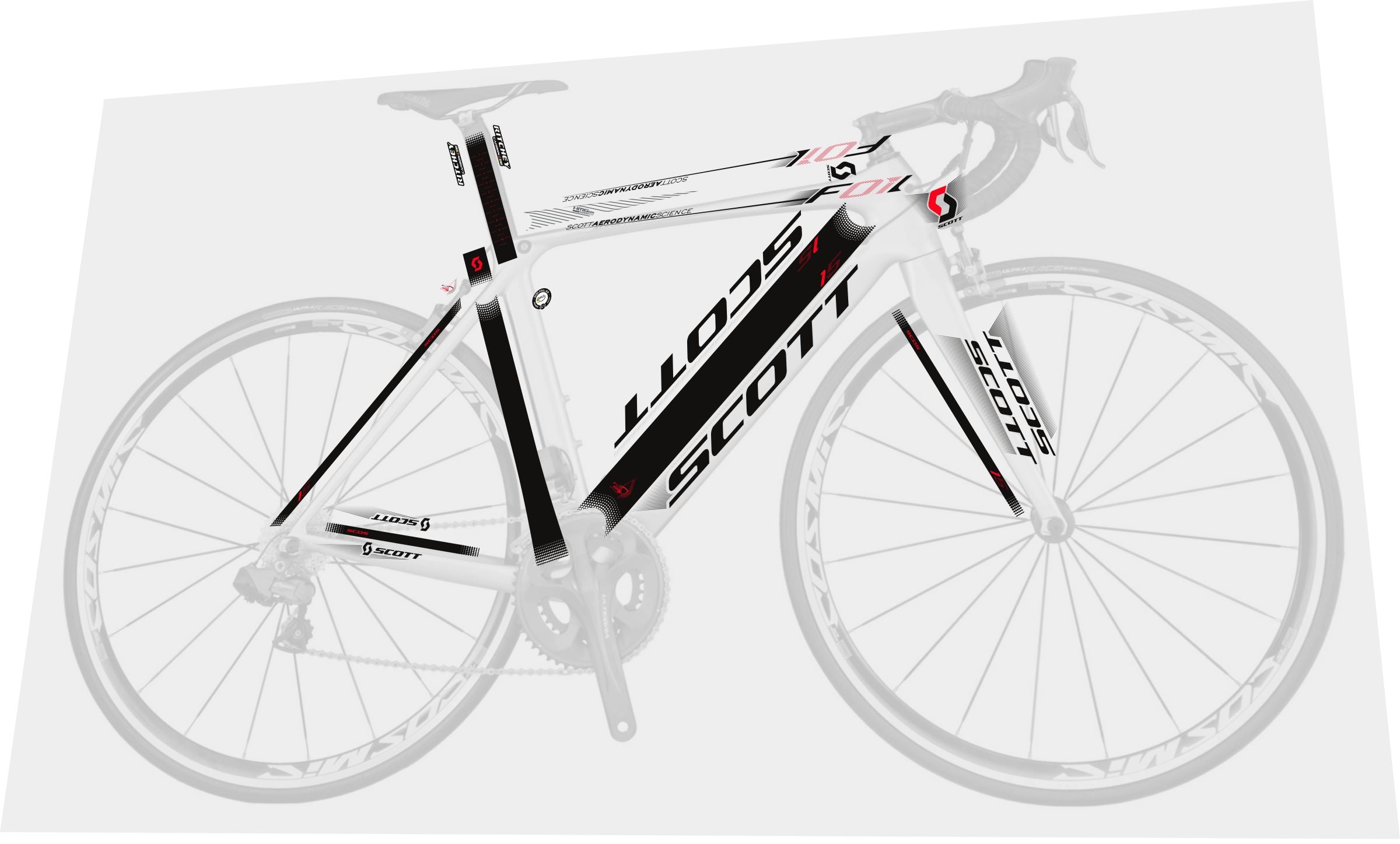 SCOTT Foil 2012 Frame Decal Set