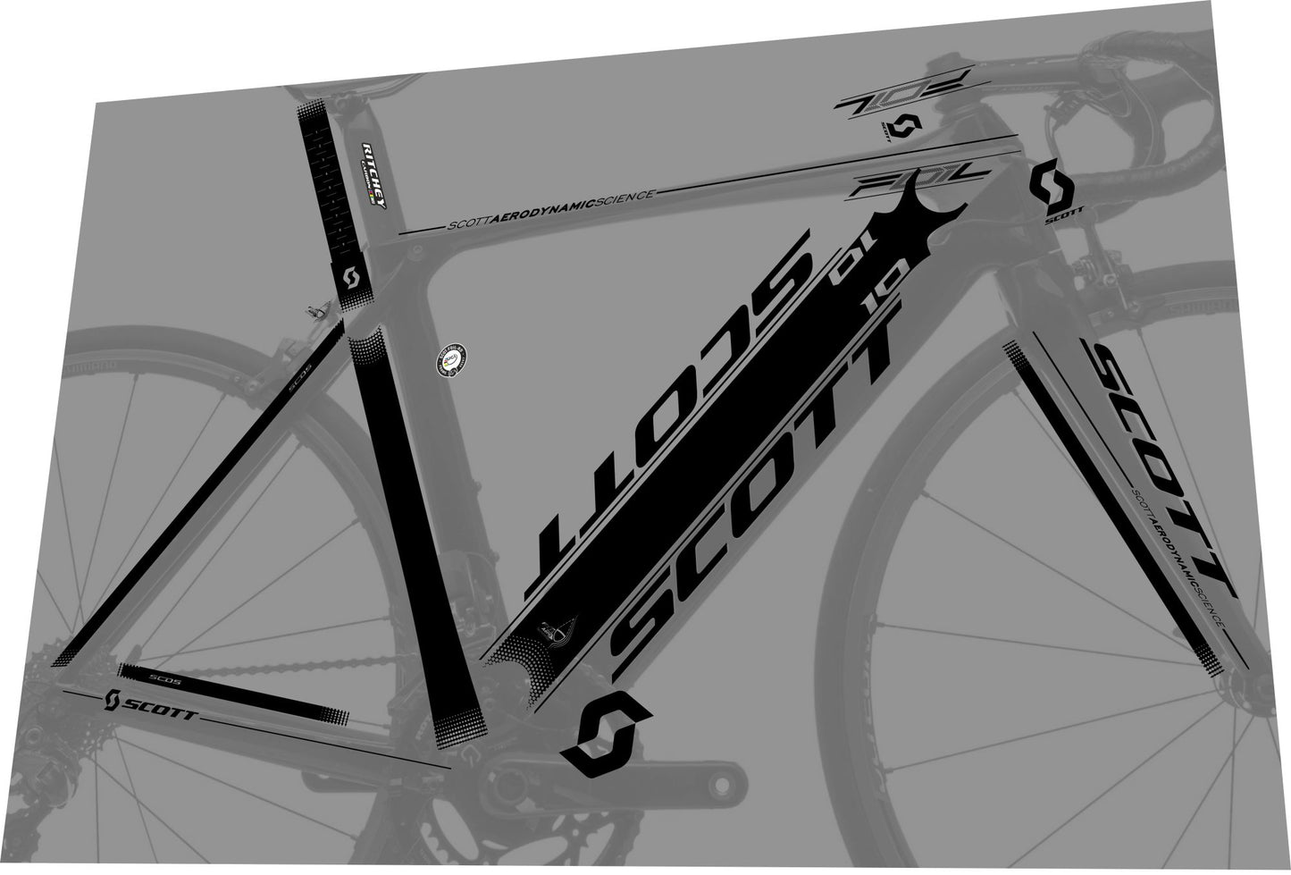 SCOTT Foil (2013) Frame Decal Set