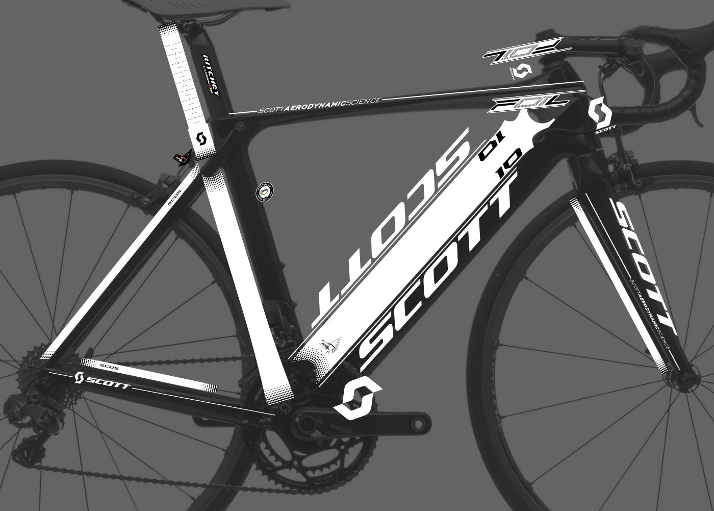 SCOTT Foil (2013) Frame Decal Set