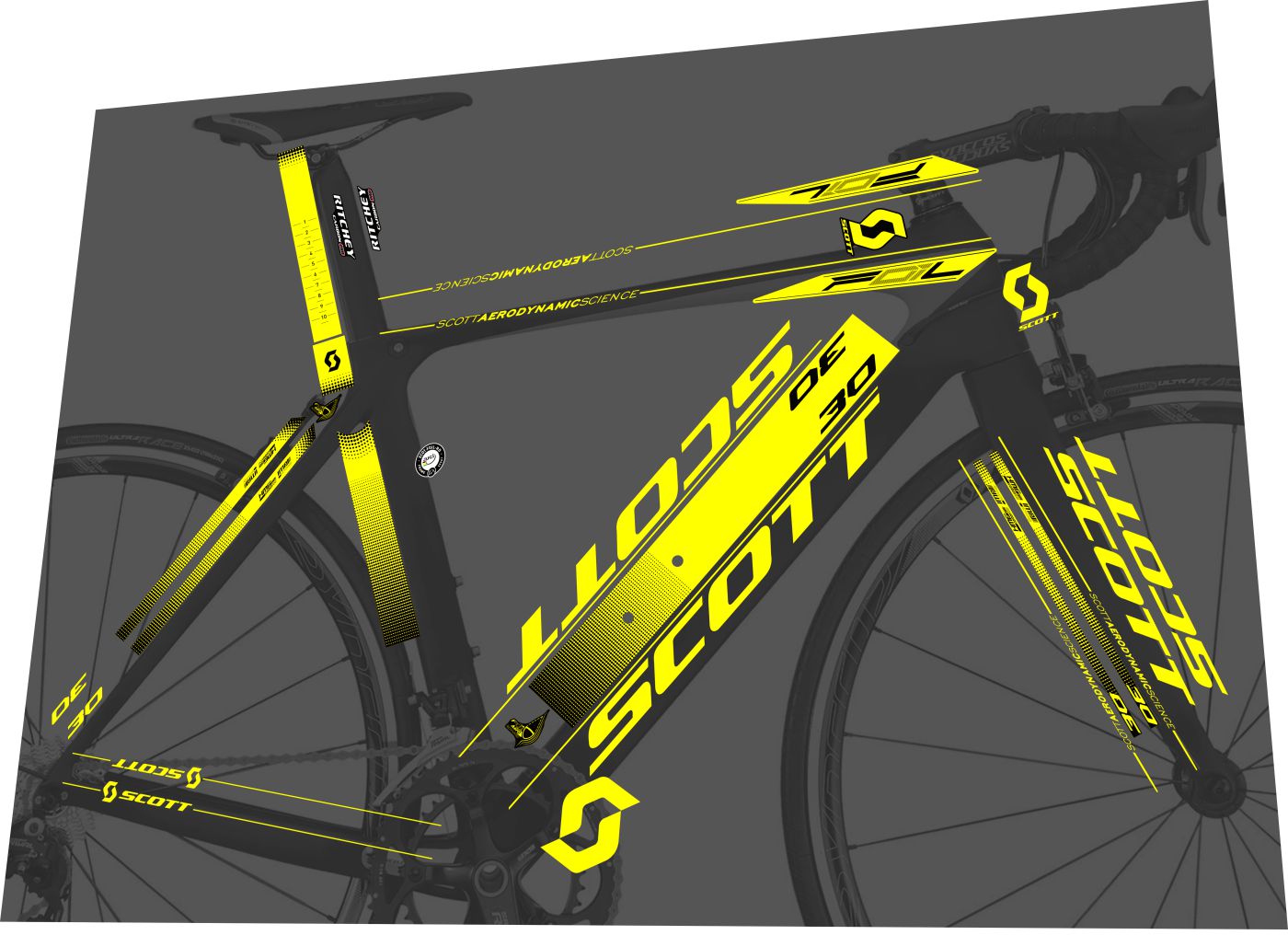 SCOTT Foil (2013) Frame Decal Set