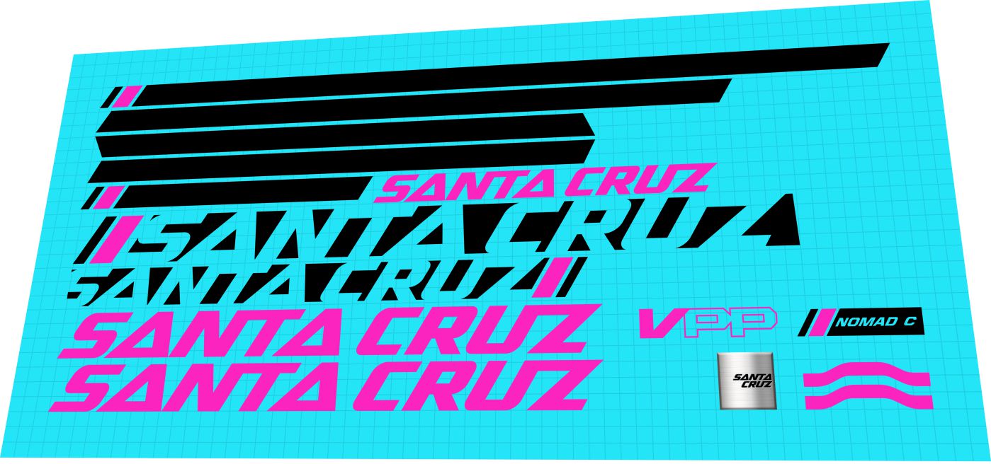 SANTA CRUZ Nomad (2014-2016) Frame Decal Set