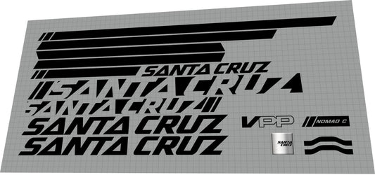 SANTA CRUZ Nomad 3 (2014-2016) Frame Decal Set - Bike Decal Replace