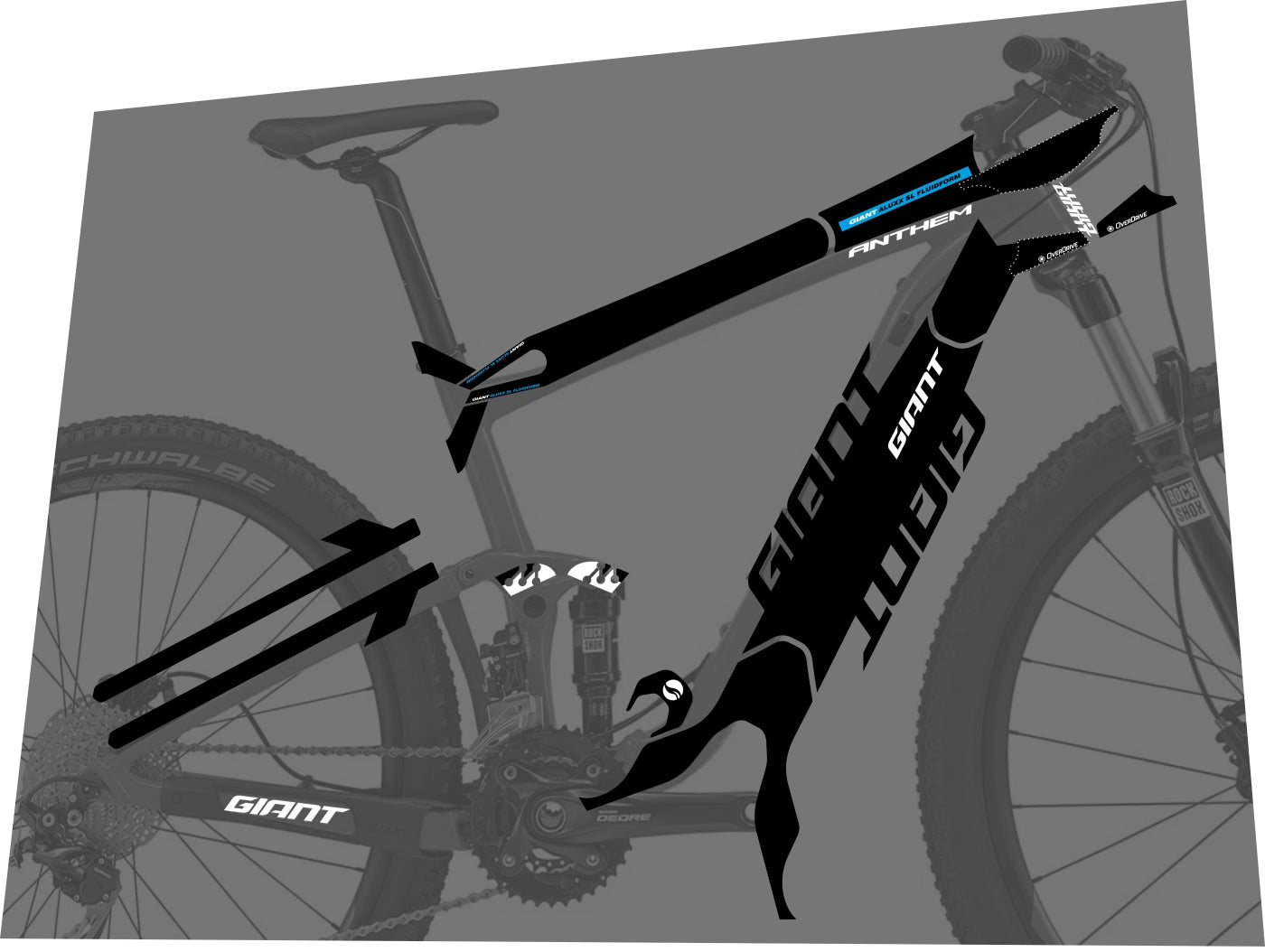 GIANT Anthem (2014-2016) 27.5 Frame Decal Set