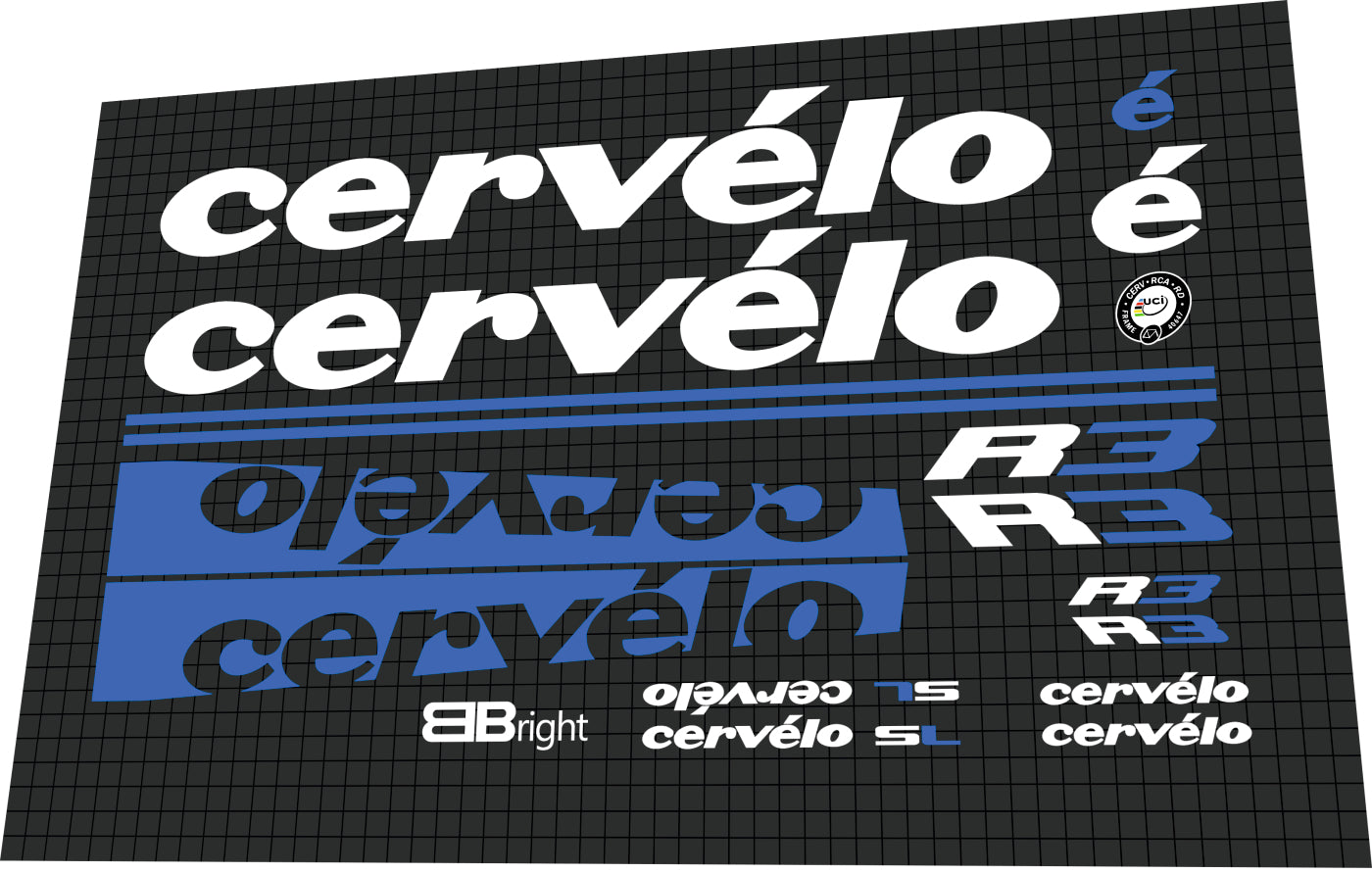 CERVELO R3 (2014-2015) Frame Decal Set - Bike Decal Replace