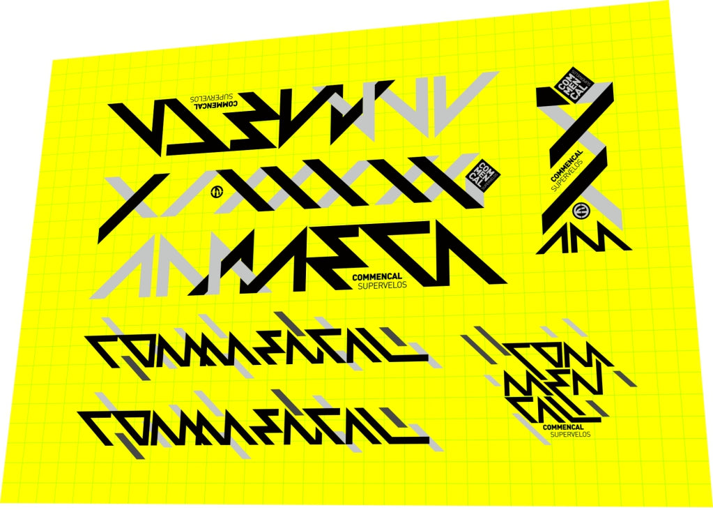 COMMENCAL Meta (2014) AM 650B Frame Decal Set - Bike Decal Replace
