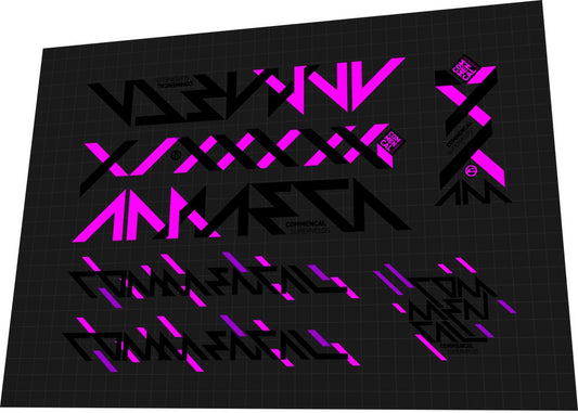 COMMENCAL Meta (2014) AM 650B Frame Decal Set - Bike Decal Replace