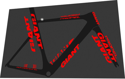 GIANT Propel (2013-2014) Advanced SL Frame Decal Set - Bike Decal Replace