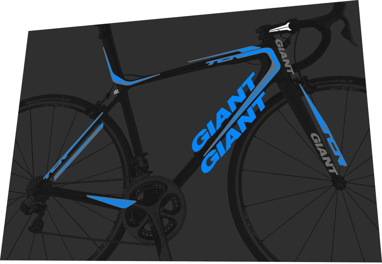 GIANT TCR (2014) Advanced SL Frame Decal Set - Bike Decal Replace