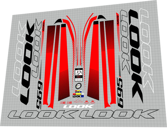 LOOK 695 (2014) Aerolight Frame Decal Set - Bike Decal Replace