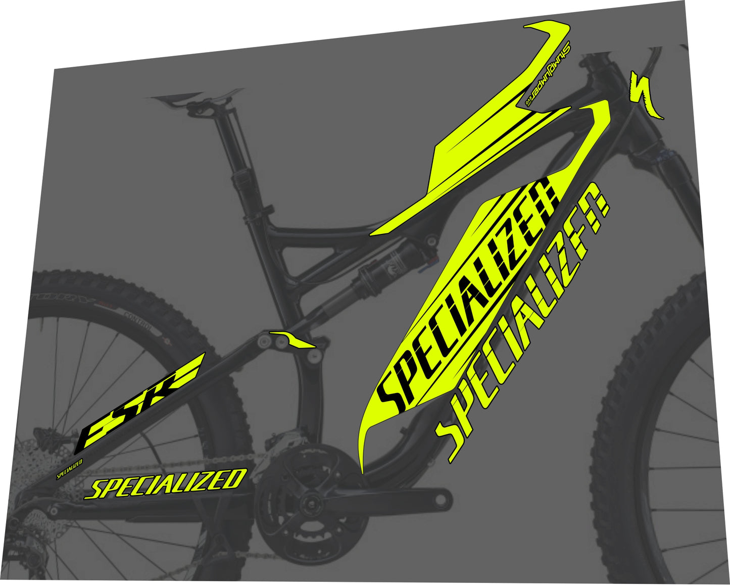 SPECIALIZED Stumpjumper (2014-2015) FSR Comp Evo Frame Decal Set