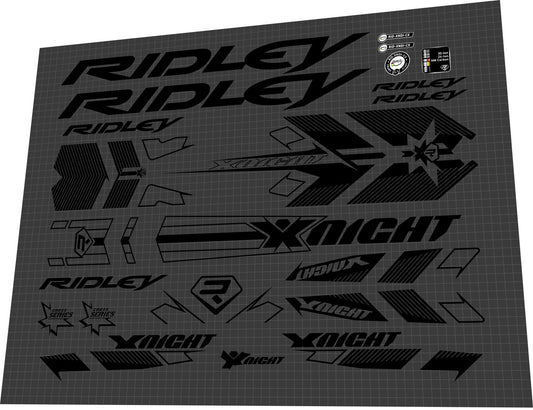 RIDLEY X-Night (2015) Frame Decal Set - Bike Decal Replace
