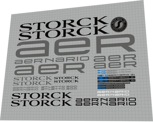STORCK Aernario (2015) G1 Frame Decal Set - Bike Decal Replace