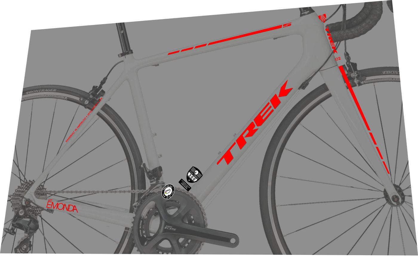 TREK Emonda (2015) S Frame Decal Set