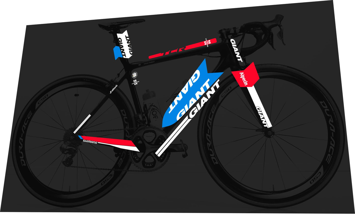 GIANT TCR (2016-2017) Advanced Pro Team Frame Decal Set - Bike Decal Replace