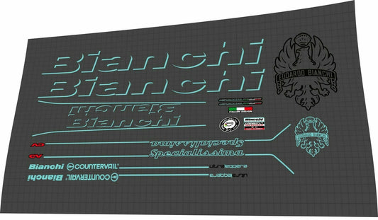 BIANCHI Specialissima (2016) Frame Decal Set - Bike Decal Replace
