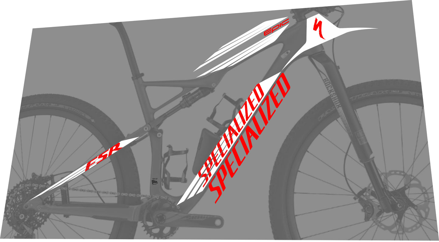 SPECIALIZED Epic (2016) 29 World Cup Frame Decal Set