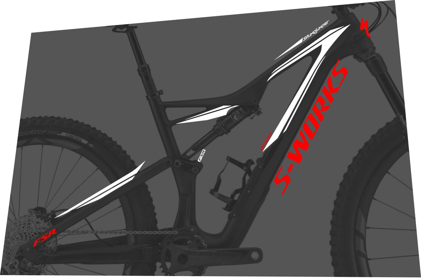 SPECIALIZED Stumpjumper (2016-2017) S-Works FSR 650B Frame Decal Set