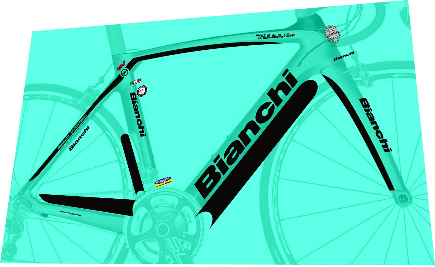 BIANCHI Oltre (2017) XR4 Frame Decal Set - Bike Decal Replace