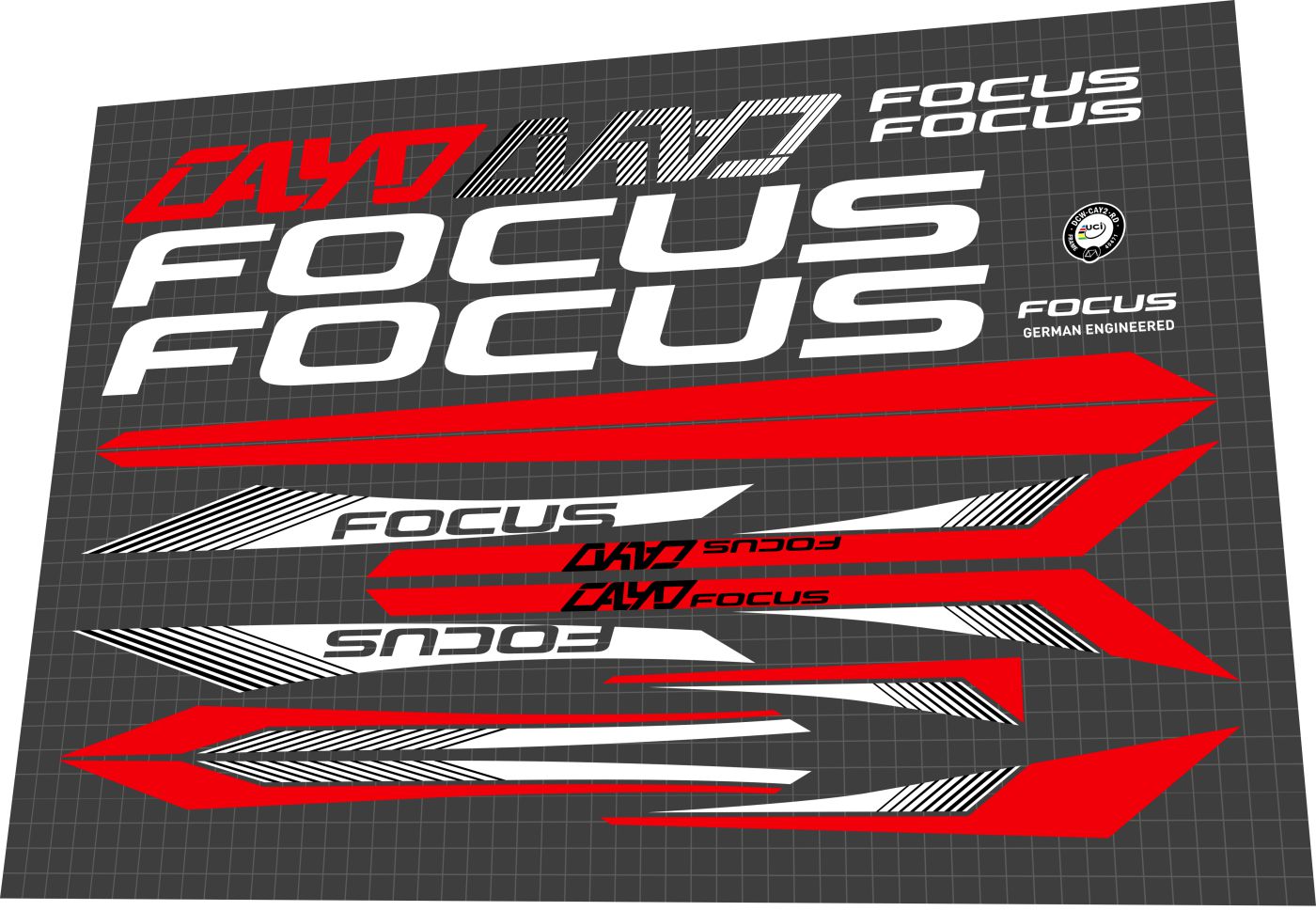FOCUS Cayo (2017) Frame Decal Set