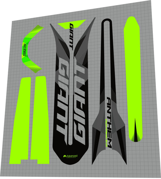 GIANT Anthem (2017-2019) Advanced Frame Decal Set - Bike Decal Replace