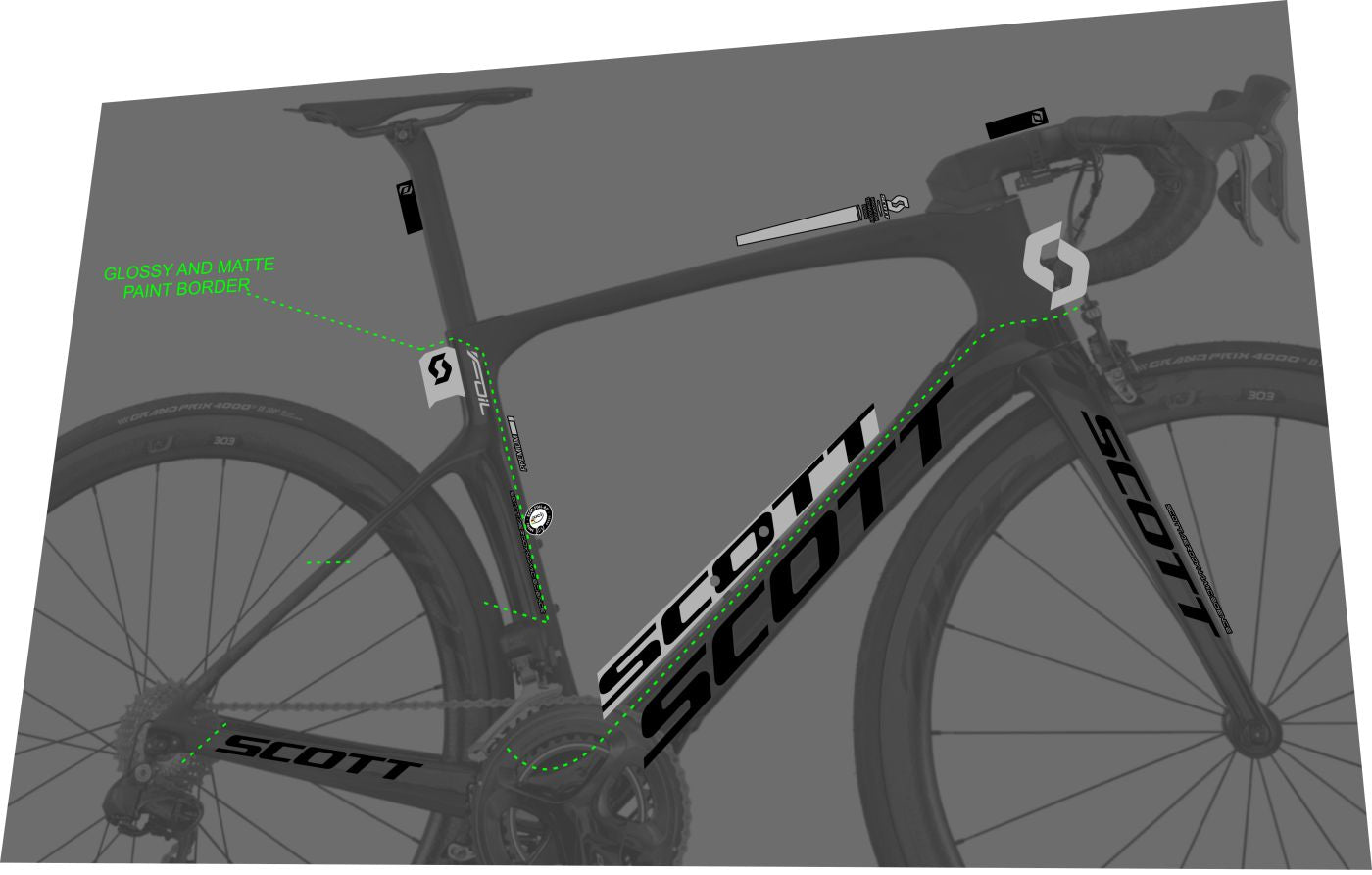 SCOTT Foil (2017) Premium Frame Decal Set