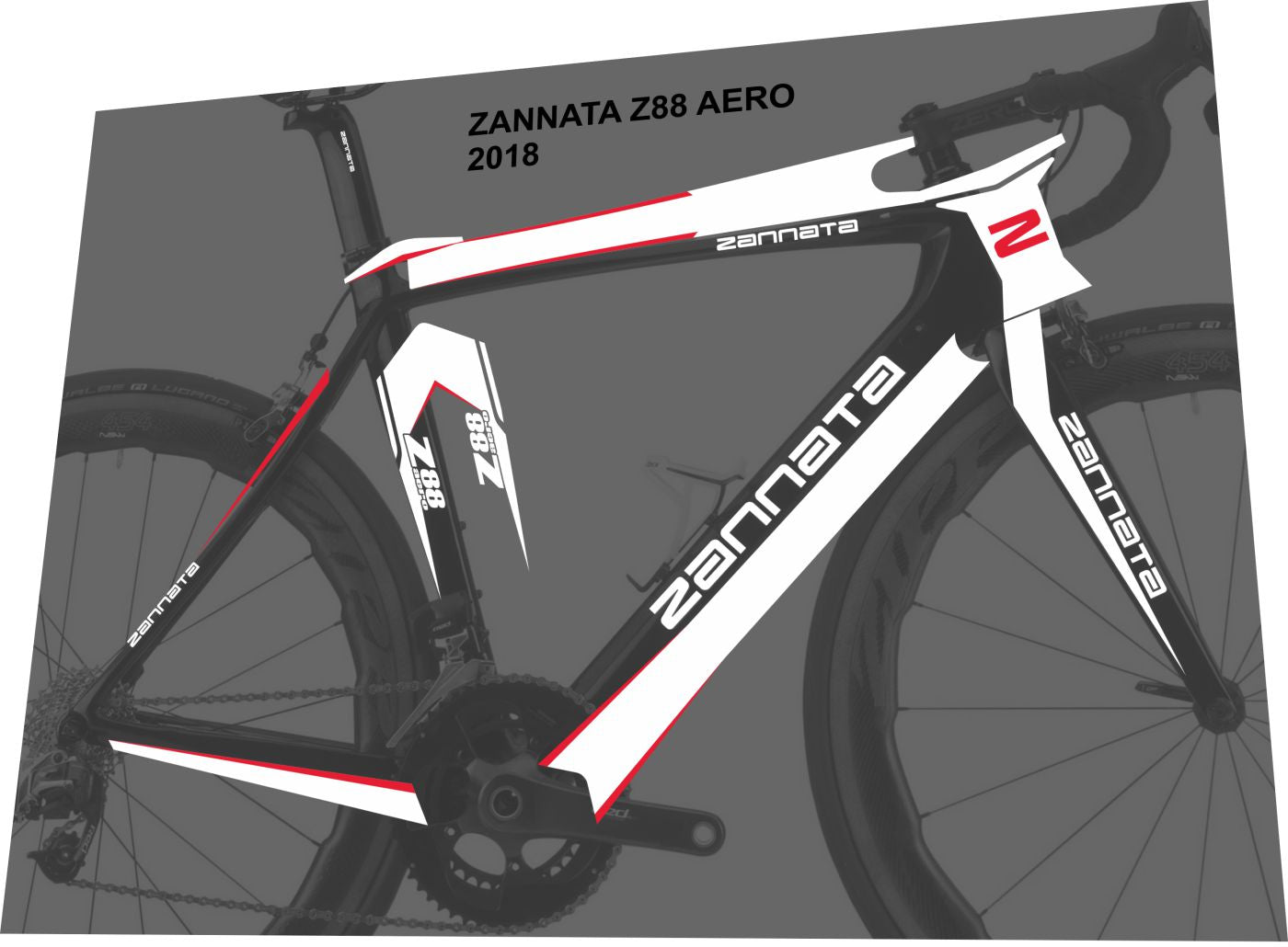 ZANNATA Z88 (2018) Aero Frame Decal Set