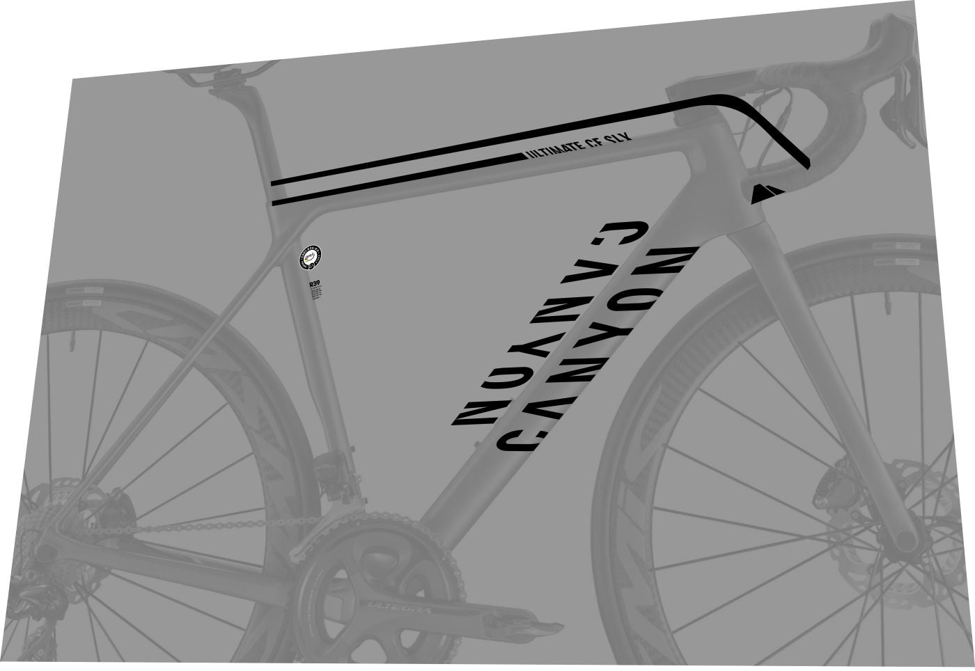 CANYON Ultimate (2019-2020) CF SLX 9.0 Frame Decal Set - Bike Decal Replace