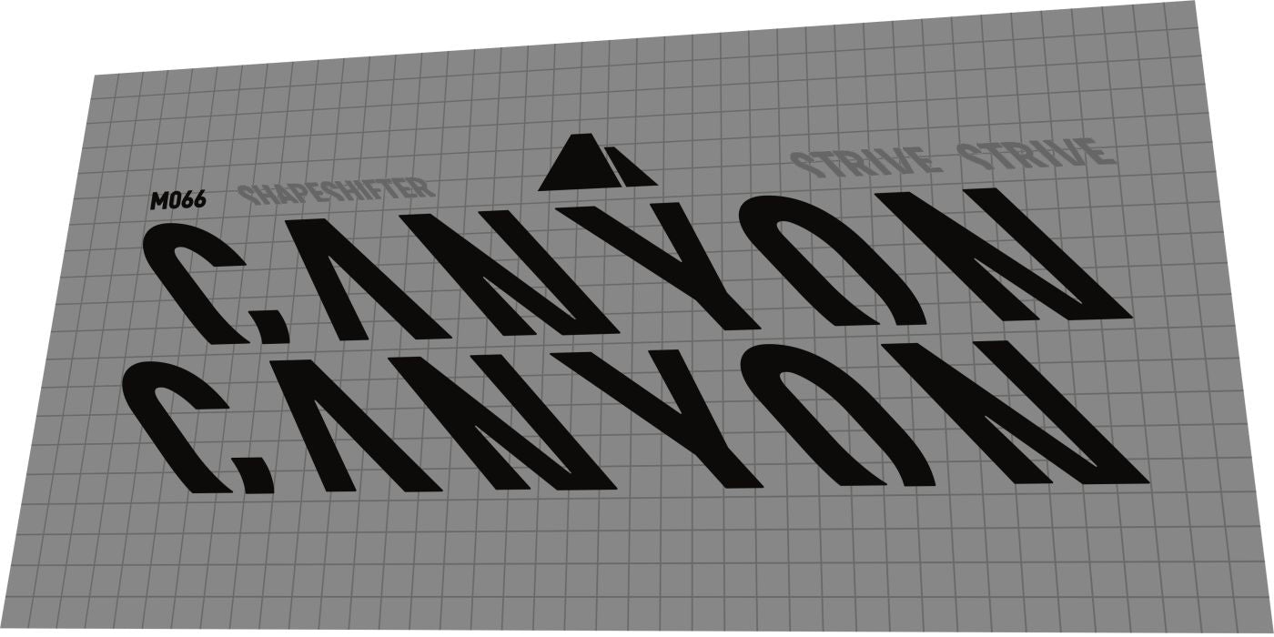 CANYON Strive (2019-2021) Frame Decal Set - Bike Decal Replace