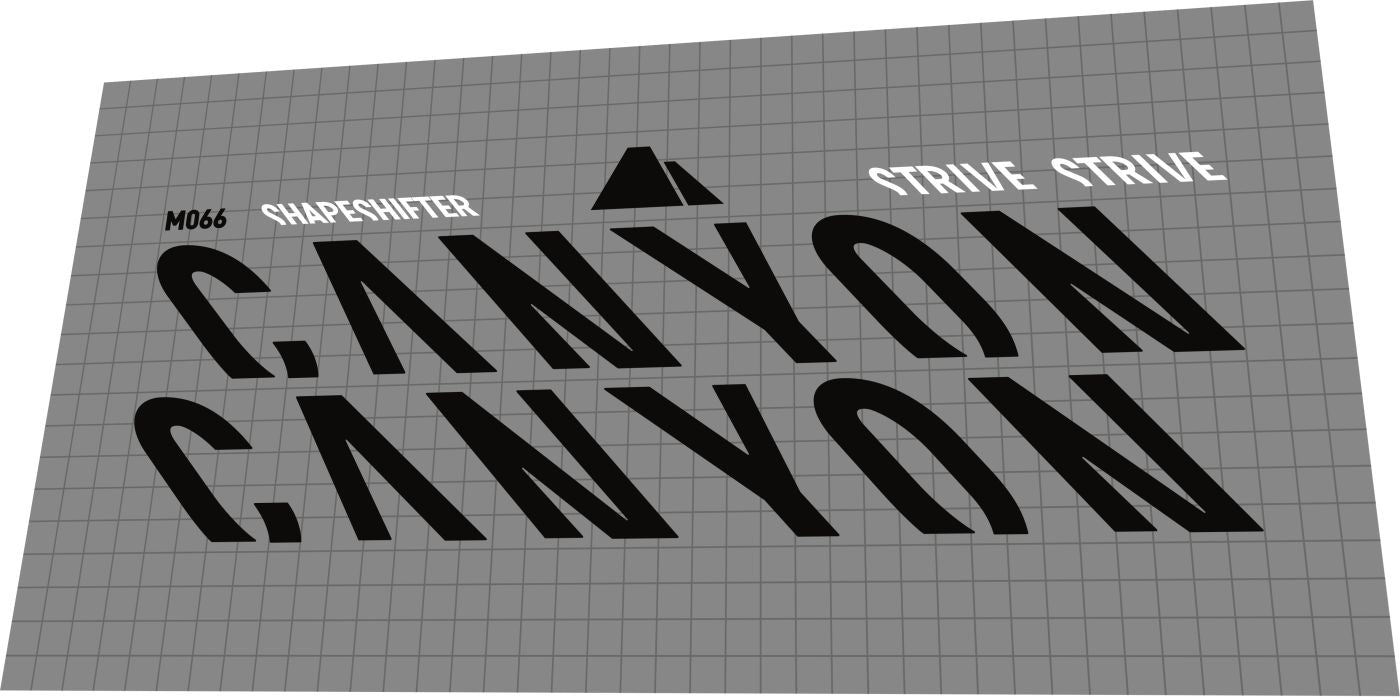 CANYON Strive (2019-2021) Frame Decal Set - Bike Decal Replace