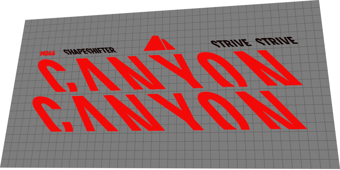 CANYON Strive (2019-2021) Frame Decal Set - Bike Decal Replace