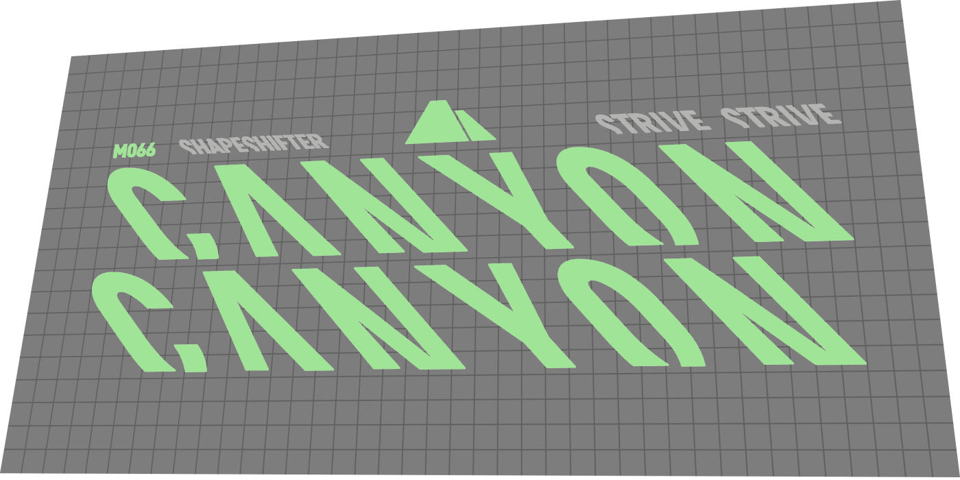 CANYON Strive (2019-2021) Frame Decal Set - Bike Decal Replace