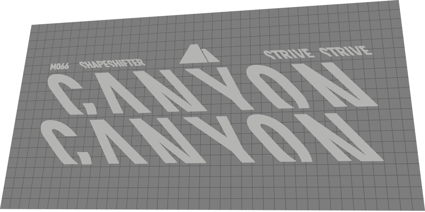 CANYON Strive (2019-2021) Frame Decal Set - Bike Decal Replace